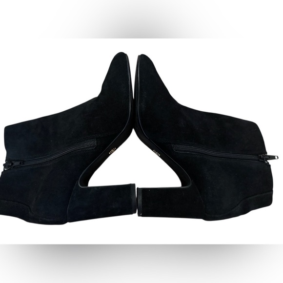 Nanette Lepore Womens Boots Black Suede Floral Embroidery Whimsigoth Boho Sz 7 - Picture 5 of 7